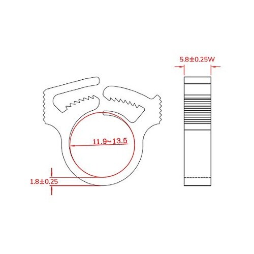 11.9−13.5mm スナップクランプ