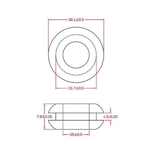 31.7mm グロメット(100個) E