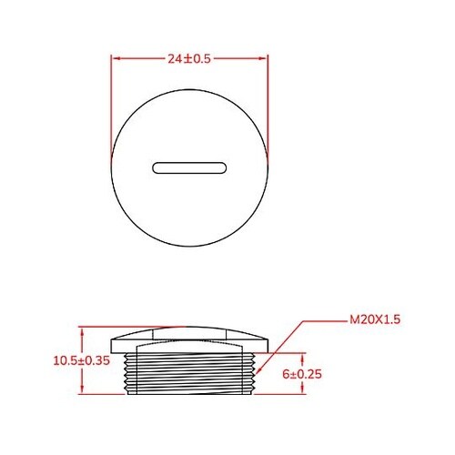 M20x1.5mm スクリュープラグ(1