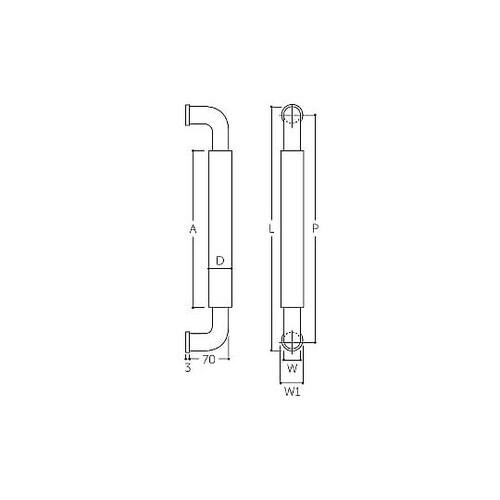 φ30mm/70x600mm O型ハンド