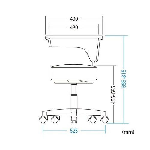 メディカルチェアー(ブルー) EA956
