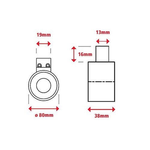 DC24V/φ 80mm/2000N 電