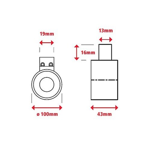 DC24V/φ100mm/3600N 電