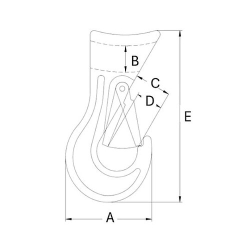 1.25ton ワイヤーロープ用フック