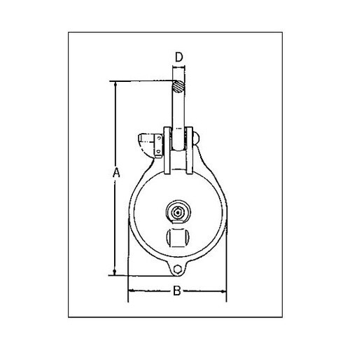 150mm/ 2ton 滑車(ベアリン