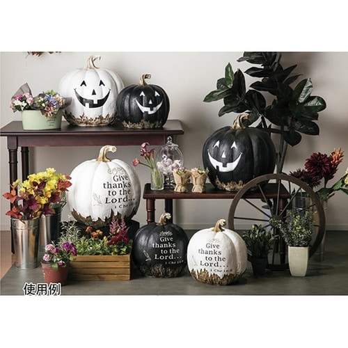 パンプキンオブジェ ブラック フェイス