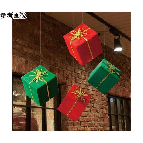25cm特大プレゼントボックス レッド