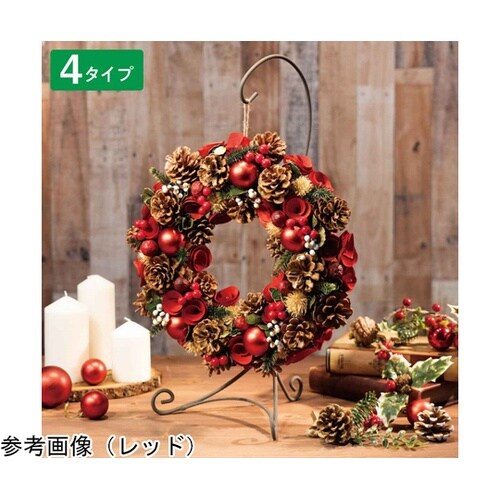 ナチュラルリース【クリスマス飾り】大 ホ