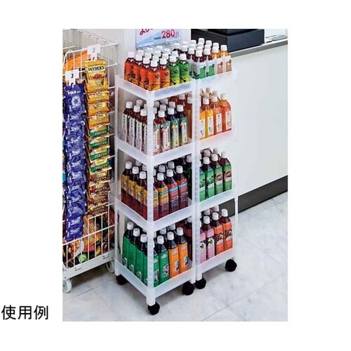 樹脂製ラック 半透明4段 W29×D29