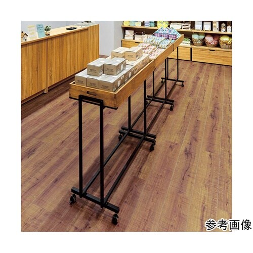 木製トレー付きワゴン ホワイト ナチュラ