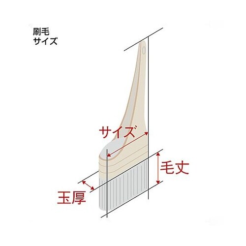 145mm のり刷毛(山羊毛) EA10