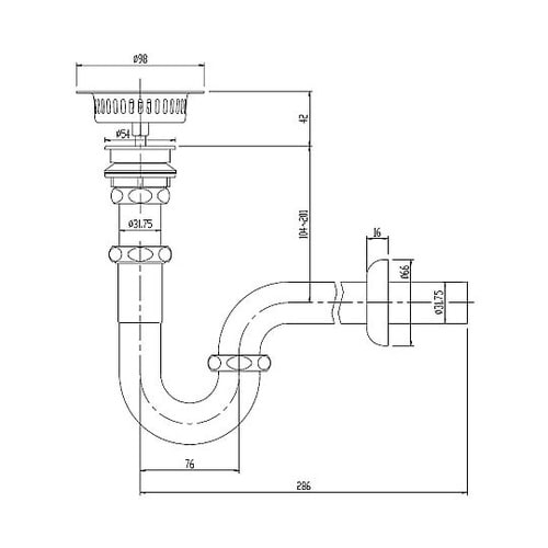 P型排水トラップ EA468CJ−237