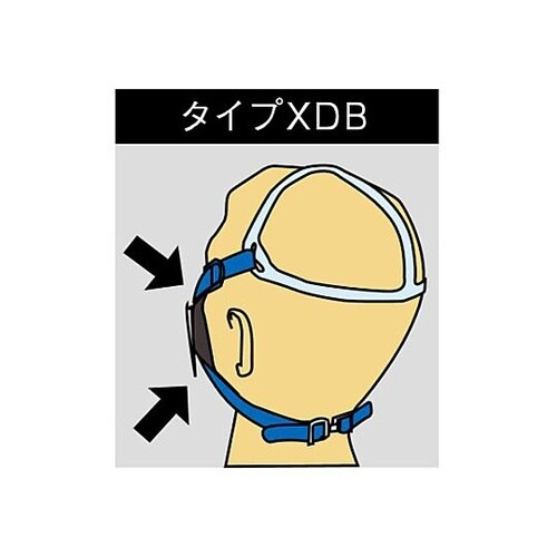 直結型防毒マスク(防塵併用/2缶式) E