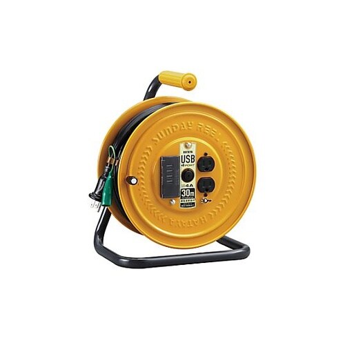 AC125x30mコードリール(USBポ