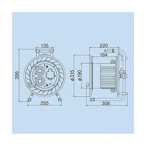 AC200Vx20m コードリール(三相