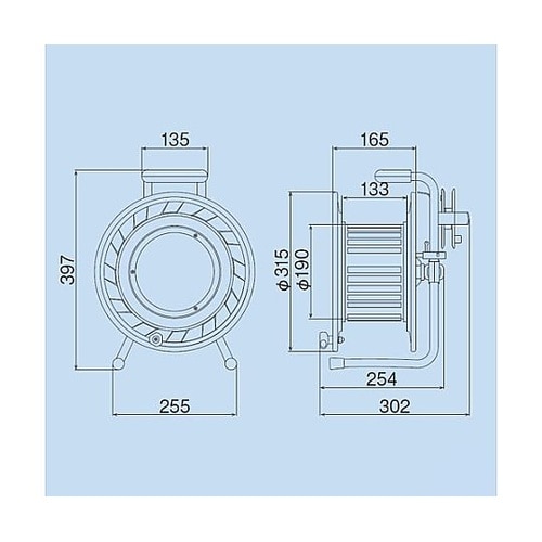 AC125V/30m コードリール(感度