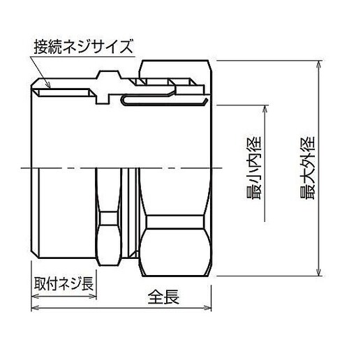 1/2”xG16 コネクター(ストレート