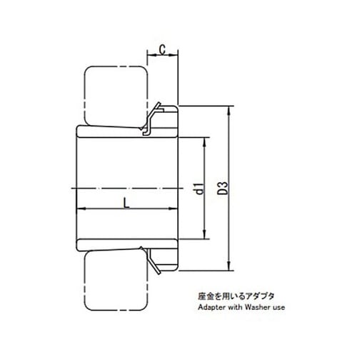 H3124X/110mm 軸受用アダプタ