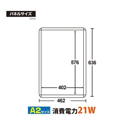 コーナーラウンドLEDパネル A2 Ib