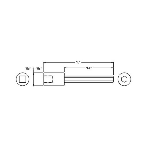 1/2”DR/ 1/2”x165mm [