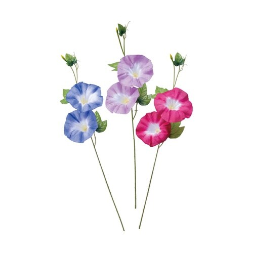 朝顔造花スプレー 57cm 24本入 3