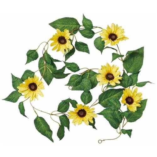 ひまわり造花ガーランド シンプル 180