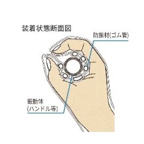 フリー/240mm 手袋・防振 EA35