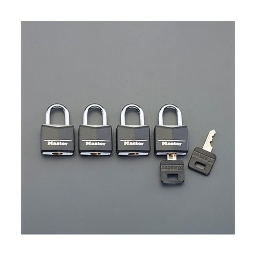 30mm パドロック(4個組/同一キー)