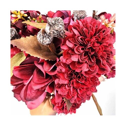 フォンタナダリア造花ブーケ30cm 秋飾