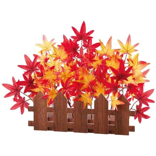 紅葉垣根造花アレンジ 幅57cm 秋飾り