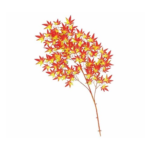 紅葉造花大枝 110cm 秋飾り オレン