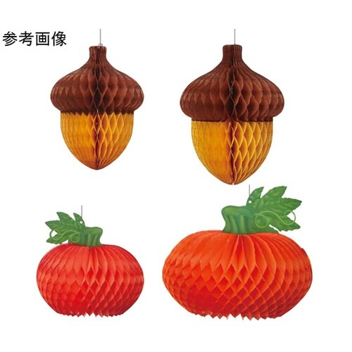 紙製オータムハニカムハンガーパンプキン