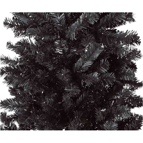 PVCクリスマスツリー ブラック スリム