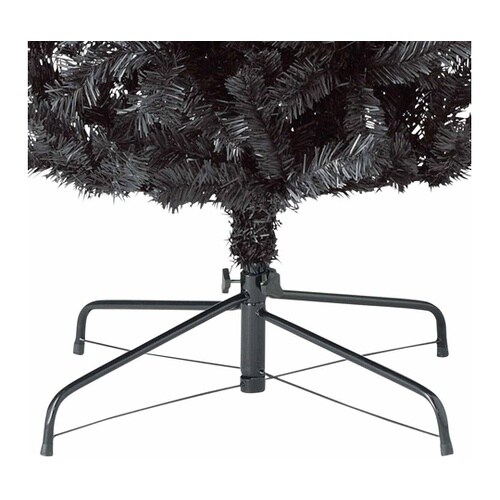 PVCクリスマスツリー ブラック スリム
