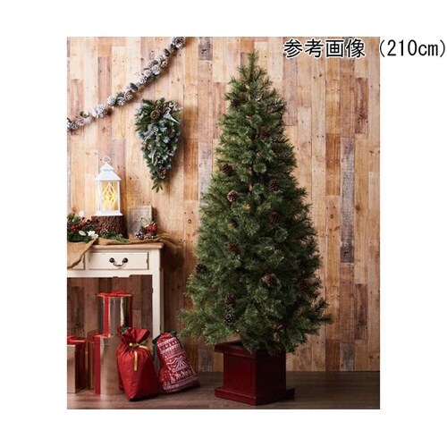 ベース付きブラシクリスマスツリー スリム