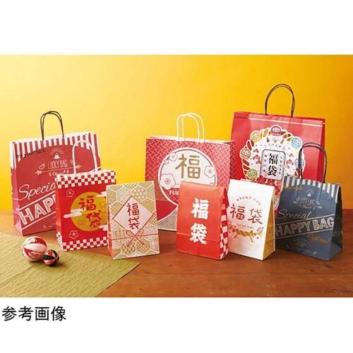 福袋手提げ紙袋 しめ飾り おしゃれ 角底