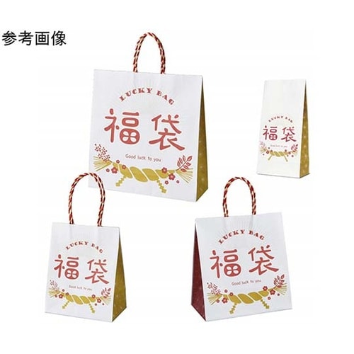福袋手提げ紙袋 しめ飾り おしゃれ 角底