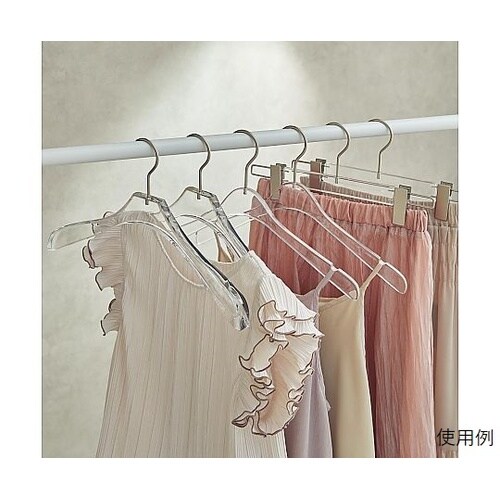 透明アクリルハンガー 婦人トップス用肩厚