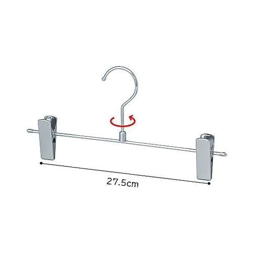 スチール製ボトムハンガー クローム 10