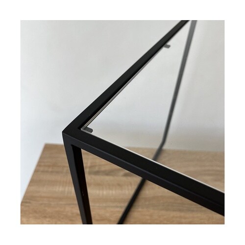 スチール脚コの字ディスプレイ ブラック