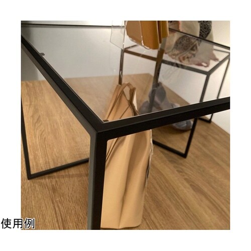 スチール脚コの字ディスプレイ ブラック