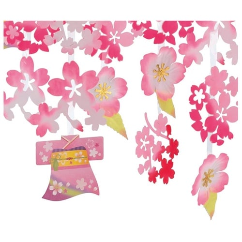風流桜プリーツハンガー 180cm 33