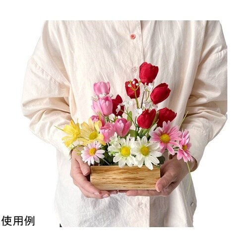 チューリップウッドアレンジ 造花 33−