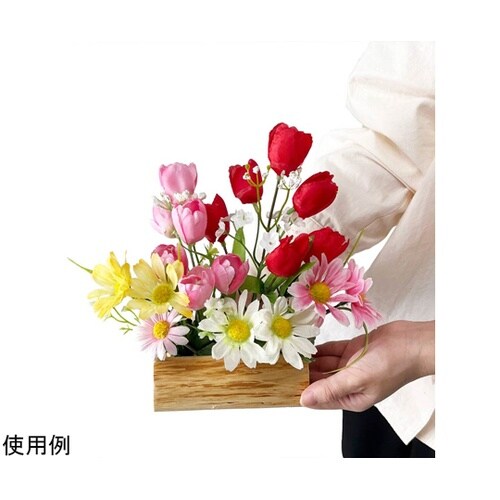 チューリップウッドアレンジ 造花 33−