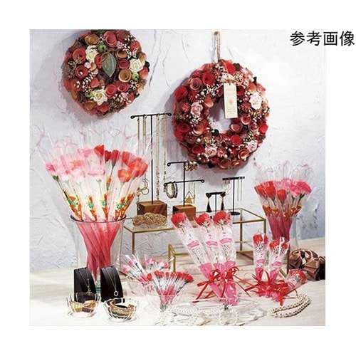 造花カーネーションラップ巻 レッド 長さ