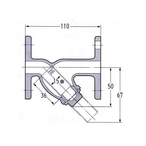 3/8” ストレーナー(フランジ型) E