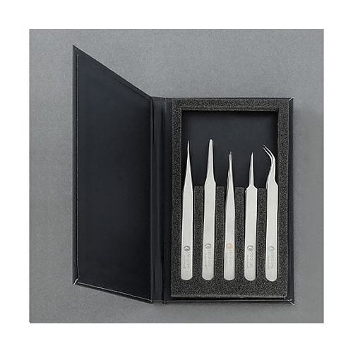 5本組 超精密ピンセット(ステンレス製)