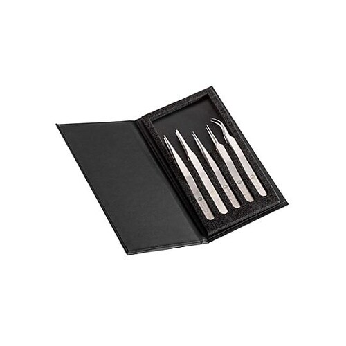 5本組 超精密ピンセット(ステンレス製)