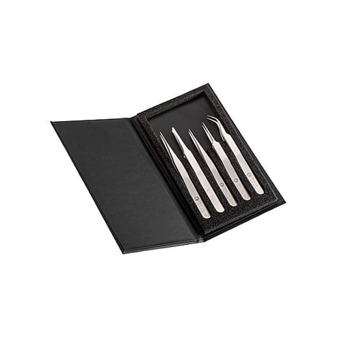 5本組 超精密ピンセット(ステンレス製)