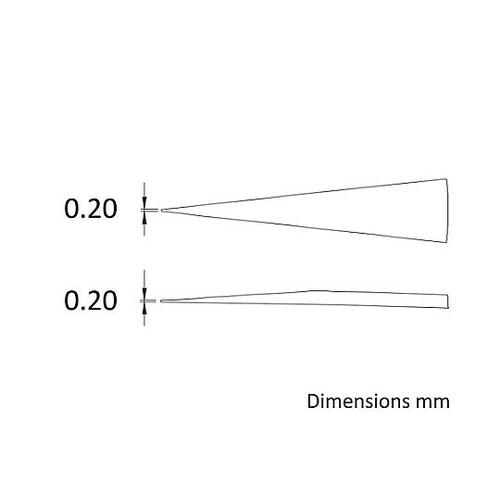 0.2x135mm/26 超精密ピンセッ